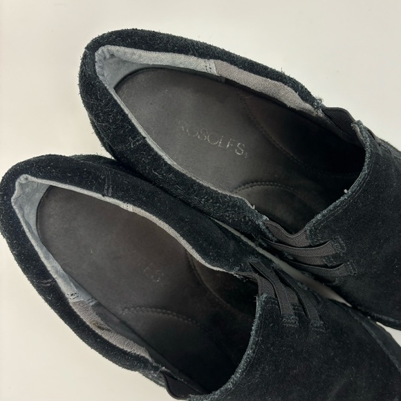 Aerosoles black suede wedge shoes - Picture 6 of 9